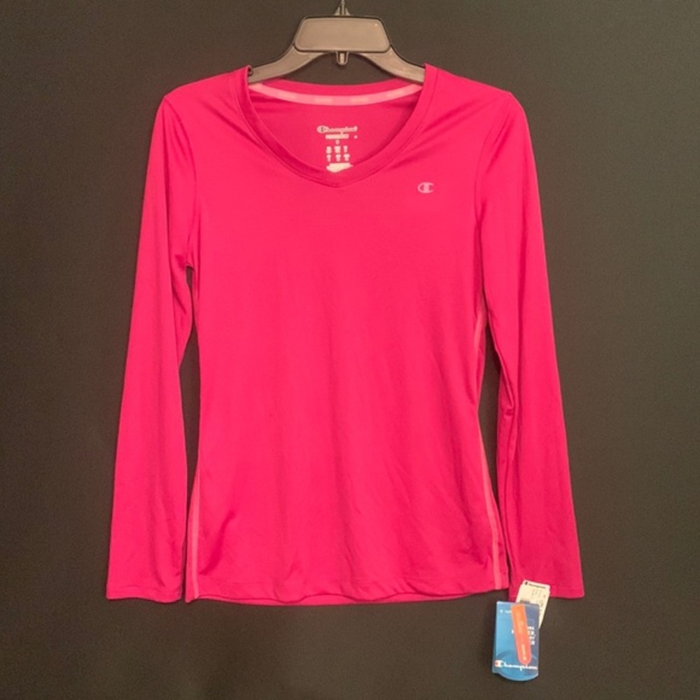NEW Champion Vapor Long Sleeve Pink Athletic Shirt Women's Size Small NWT